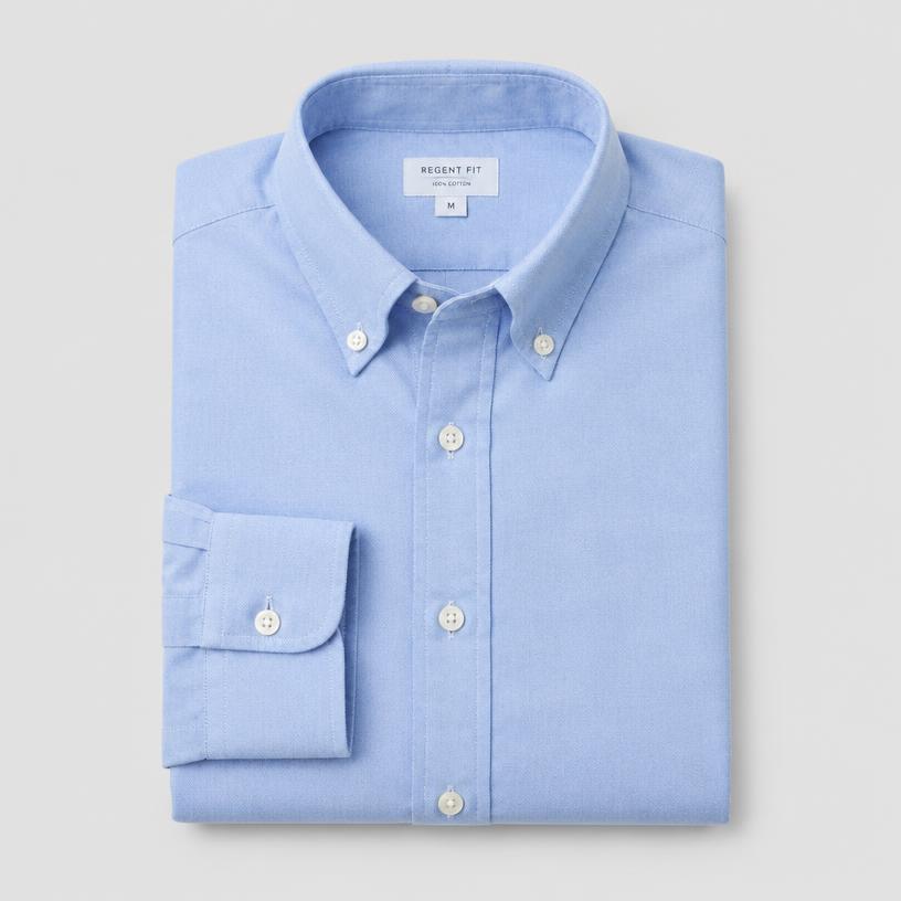Camisa oxford manga larga